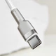 Кабель Baseus Cafule Metal Data Type-C 66W (1m) white CAKF000102 - изображение 9