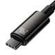 Кабель Baseus Tungsten Gold Data Type-C to Type-C 240W (2m) Black - зображення 5