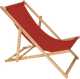 Дерев'яний шезлонг Springos для саду 3-ступінчасте регулювання Бордовий (DC0006BRG) - зображення 1
