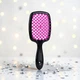 Расческа-щетка SUPERBRUSH AVADONA для распутывания волос, черная с розовый - изображение 1