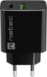 Ładowarka sieciowa Natec Ribera 20W 1 x USB-A + 1 x USB-C Black (NUC-2062) - obraz 4