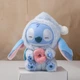 Дитяча м'яка іграшка сюрприз брелок на рюкзак Labubu Miniso Stitch Лабуба 15 см, іграшка Лабубу Стіч з пончиком для хлопчика та дівчинки - зображення 4
