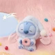 Дитяча м'яка іграшка сюрприз брелок на рюкзак Labubu Miniso Stitch Лабуба 15 см, іграшка Лабубу Стіч з пончиком для хлопчика та дівчинки - зображення 5