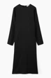 Сукня атласна COS batwing-sleeve satin shift dress 1221599001 38 Чорний - изображение 4