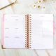 Планер Carnet Goals Planner A5 на пружине (английская версия) — ежедневник, еженедельник, планировщик целей, розовый - изображение 4