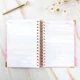 Планер Carnet Goals Planner A5 на пружине (английская версия) — ежедневник, еженедельник, планировщик целей, розовый - изображение 6
