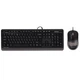 Комплект (клавиатура, мышь) A4Tech F1010 Black/Grey - изображение 1