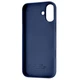Чехол Fiji Silicone Case для Apple iPhone 16 Plus бампер накладка Soft Touch с микрофиброй Navy Blue - изображение 2