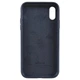 Чехол Fiji Silicone Case для Apple iPhone XR бампер накладка Full Soft Dark Blue - изображение 2