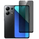 Защитное стекло Fiji Privacy для Xiaomi Redmi Note 13 антишпион Anti-peeping полная проклейка черный - изображение 1