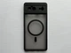 Защитный чехол на Google Pixel 6 Magnetic MagSafe чёрный полупрозрачный, с бортиками из силикона - изображение 1