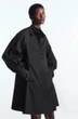 Сукня COS gathered-sleeve mini shirt dress 1202027001 36 Чорний - изображение 1