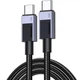 Кабель UGREEN L512 USB 2.0 Type-C to Type-C M-M 3m 100W 480Mbps Grey (45065) - зображення 1