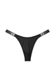 Комплект белья со стразами Victoria's Secret бюст Push-up и трусики тонг 1160122079 (Черный 36B/M) - изображение 8