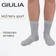 Чоловічі високі спортивні шкарпетки Giulia MS3 TERRY SPORT 006 39/42 Grey-light melange всесезонні для активного спорту Джулія - зображення 1