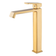 Змішувач для умивальника Haiba GAUDI 001 (HIGH) BRUSHED GOLD (HB9597) ( 27197 ) - зображення 1