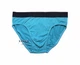 Бирюзовые мужские трусы брифы модал без рисунка с широкой резинкой Classic style TASO 3566 L - изображение 1