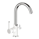 Смеситель для кухни на две воды MIXXUS PREMIUM EDEM 021 (WHITE) (MI5924) - изображение 2