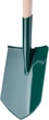Лопата металева Kadax 18 x 116 см Зелена (K1347) - зображення 5