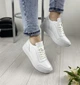 Кроссовки женские EMELI 915/5, натуральная кожа, 37 белые (2708) - изображение 4