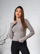 Жіночий тонкий светр теплий джемпер Jumper Slim мокко S - зображення 1