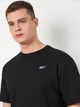 Футболка хлопковая спортивная длинная мужская Reebok 3P RI Left Chest Logo 100075816 S Черная (1200143304600) - изображение 4