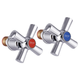 Ручки для змішувача з кран буксами (пара) ZERIX HANDLES SET-A722 (кераміка) (ZX2952) - зображення 2