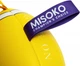 Игрушка для собак MISOKO&CO надувной мяч, в форме мяча для регби Фиолетово-желтый (KINMSK70118) - изображение 2