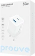 Сетевое зарядное устройство Proove Pure GaN Plus 30W Type-C + USB White (600710003) - изображение 8