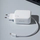 Мережевий зарядний пристрій з вбудованим кабелем USB Type-C Proove Fixtape GaN 65W Fast Charge USB Type-C White (621770003) - зображення 5