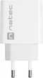 Мережевий зарядний пристрій Natec Ribera 20W 1 x USB-A + 1 x USB-C White (NUC-2061) - зображення 1