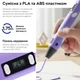 3D-ручка RZTK ArtPen с разноцветным эко-пластиком 250 м + Книга с трафаретами Purple - изображение 6