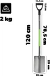 Лопата садова пряма Kadax Aalen 120 см (K9175) - зображення 8