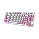 Клавіатура MSI Forge GK600 TKL W Violet UA 83key Mechanical Linear USB-A Wireless Blue - зображення 2