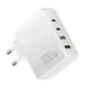 Сетевое зарядное устройство Essager 100W GaN 4 Travel Charger 2 Type-C + 2 Type-A White (ES-CD37) - изображение 2