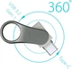 Флеш пам'ять USB Silicon Power Mobile С80 32GB Silver (SP032GBUC3C80V1S) 294471 - зображення 4