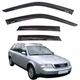 Дефлектори вікон ветровики Audi A6 (C5) Універсал 1997-2004 Скотч 3M Voron Glass - зображення 1
