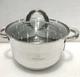 Кастрюля из нержавеющей стали с крышкой Bohmann 24 см, 6.6 л (BH-1424) - изображение 5