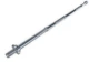 Гантельный гриф прямой EasyFit EF-8062 с винтовыми замками 1.5 м, Ø 25 мм, хромированный - изображение 1