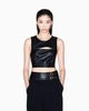 Топ из эко-кожи Armani Exchange S черный XW001294 - изображение 1