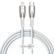 Кабель Baseus Glimmer Series Type-C to Lightning 20 Вт 1м white (CADH000002) - изображение 3