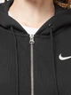 Толстовка на молнии с капюшоном на флисе женская Nike Sportswear Phoenix Oversized Fleece DQ5758-010 S Black/Sail (0196149282947) - изображение 15