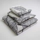 Набор махровых полотенец с рисунком перо 3шт GM Textile 40х70см, 50х90см, 70х140см 400г/м2 (Серый) - изображение 1