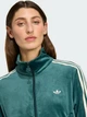 Толстовка на молнии без капюшона женская Adidas Originals X Liberty London Debossed Velvet Firebird JW5267 M Зеленая (4068811573416) - изображение 9