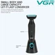 Акумуляторна электробритва для стрижки VGR V-601 от USB бритва электрическая с насадками профессиональная - изображение 8