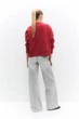 Світшот на флісі Pull & Bear червоний JXINW642 XS - зображення 3