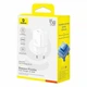 Мережевий зарядний пристрій Baseus PicoGo GaN 45 Вт USB-C PD/QC білий - зображення 2