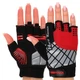 Перчатки для тренировок и фитнеса HARD TOUCH BC-8089 (PVC, PL, открытые пальцы, р-р M, Красный) - изображение 1