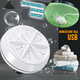 Стиральная машинка туристическая ультразвуковая портативная No Brand Wash Ultrasonic от USB и повербанка (1837585109) - изображение 8