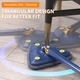 Треугольная швабра No Brand Multi Function с вращением на 360° 1,5-2 м Синий (2104618429) - изображение 3
